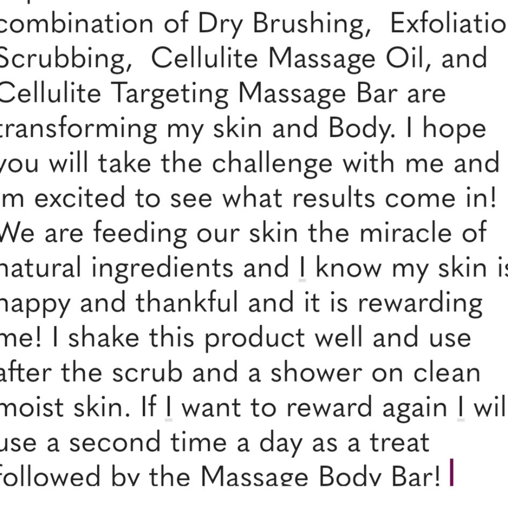 Orchid & Vine Cellulite Smoothing Body Oil Skin Hydrating Massage Oil - Picture 4 of 4